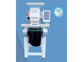 15 NEEDLE SINGLE HEAD MACHINE WITH STANDARD FLAT AND HAT DEVICES (400 x 510 mm) MODEL: WD-1501 