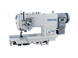 INTEGRATED TYPE SPLIT NEEDLE BAR DIRECT DRIVE DOUBLE NEEDLE SEWING MACHINE MODEL: WD-8451-D1/8751-D1