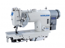 INTEGRATED TYPE SPLIT NEEDLE BAR FULL AUTOMATIC DOUBLE NEEDLE SEWING MACHINE MODEL: WD-8452-D3/8752-D3