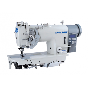 INTEGRATED TYPE SPLIT NEEDLE BAR FULL AUTOMATIC DOUBLE NEEDLE SEWING MACHINE MODEL: WD-8452-D3/8752-D3