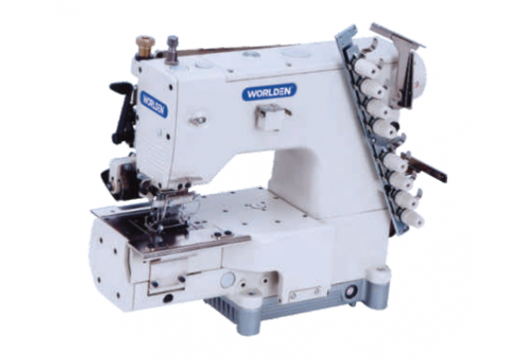 4 NEEDLE, CYLINDER BED, NEEDLE FEED SEWING MACHINE FOR WAISTBAND MODEL: WD-1104P