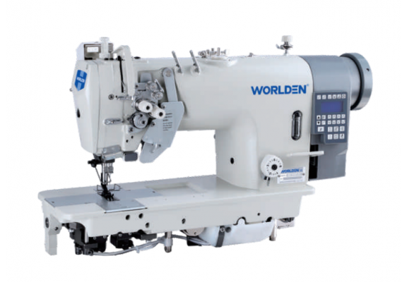 INTEGRATED TYPE SPLIT NEEDLE BAR FULL AUTOMATIC DOUBLE NEEDLE SEWING MACHINE MODEL: WD-8452-D3/8752-D3